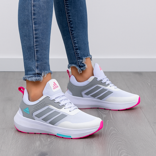 Tenis Adidas Bounce Nuevo Blanco Rosa